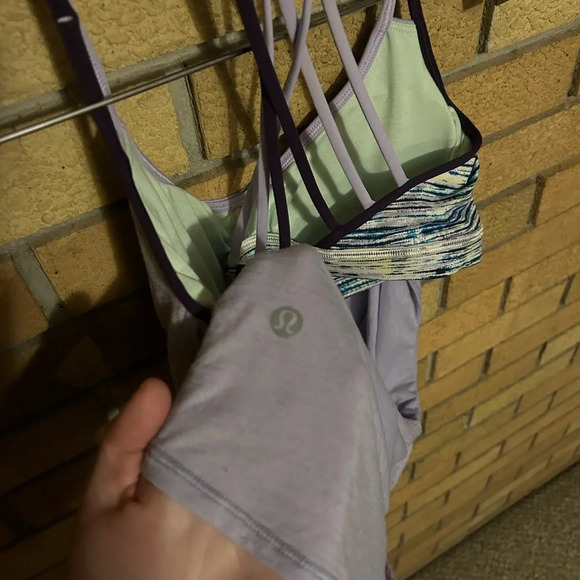 Lululemon Lighten Up Tank Lilac Blurry Belle Multi Deep Zinfandel Size 6 - Picture 5 of 7